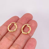 Candongas Kari 1.15g / 3/4 in Oro Amarillo 18K