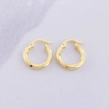 Candongas Mary 1.2g / 3/4 in Oro Amarillo 18K