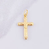Dije Cruz Cristo 0.7g / 1 in Oro Amarillo 18K