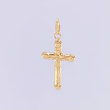 Dije Cruz Cristo 0.7g / 1 in Oro Amarillo 18K