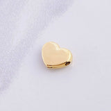 Herraje Corazón Liso 0.3g / 1/2 in Oro Amarillo 18K