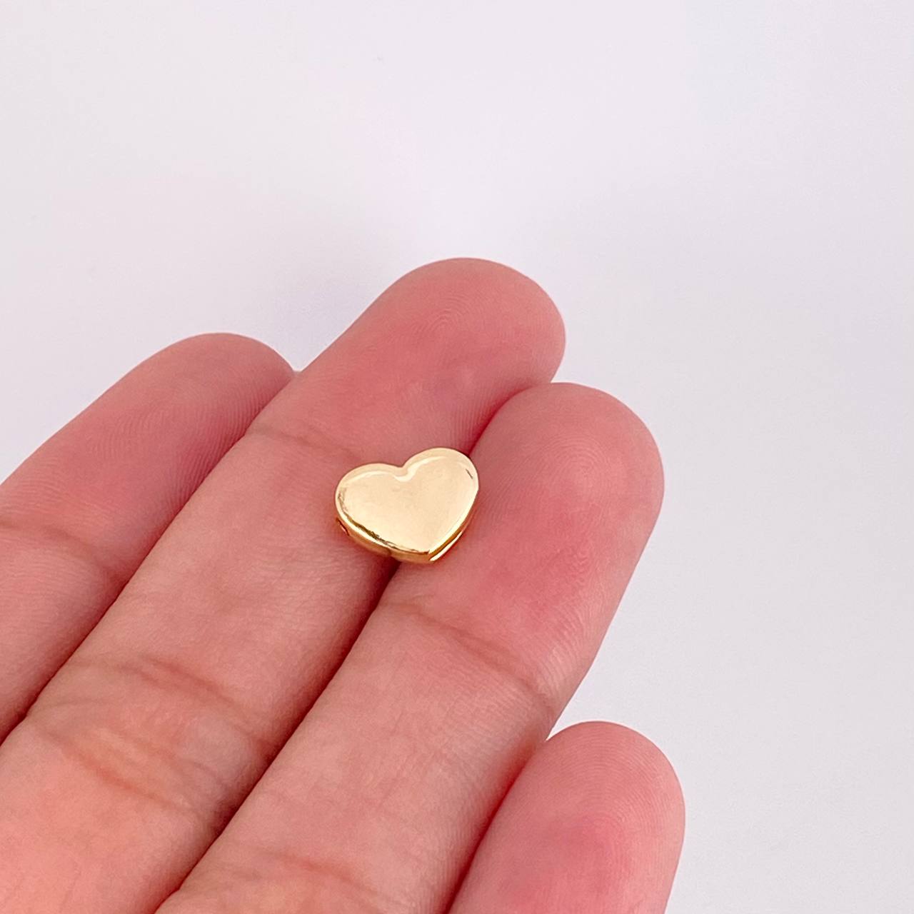 Charm Smooth Heart 0.35g / 1/2 in 18K Yellow Gold