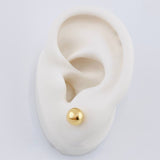 Topos Bola Lisa 0.75 g / in / 7 mm Oro Amarillo 18K