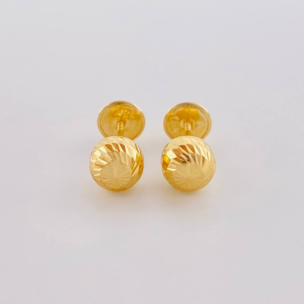 Topos Bola Diamantada 0.75 g / in / 6 mm Oro Amarillo 18K