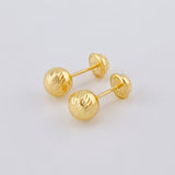 Topos Bola Diamantada 0.75 g / in / 6 mm Oro Amarillo 18K