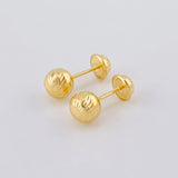 Topos Bola Diamantada 0.9g / in / 7mm Oro Amarillo 18K