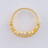 Anillo Corona Cruz 2.3 g / T6 1/4 Oro Amarillo 18K