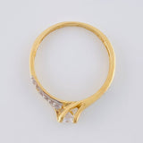 Double Splendor Solitaire Ring 2.05 g / T6 1/4 18K Yellow Gold