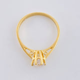 Anillo Solitario Sexta 2.3 g / T6 3/4 Oro Amarillo 18K