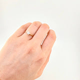 Anillo Solitario Sexta 2.3 g / T6 3/4 Oro Amarillo 18K