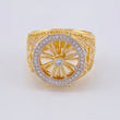 Anillo Timon Movil 13 g / T11 1/2 Dos Oros Amarillo Blanco 18K