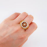 Anillo Timon Movil 13 g / T11 1/2 Dos Oros Amarillo Blanco 18K