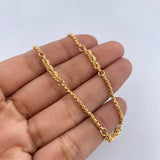 Pulso Lazo Veneciana 2.4gr / 18.6cm / 3mm Oro Amarillo +3 18K &