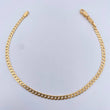 Cuban Links Bracelet 3.65gr / 21.3cm / 3mm Flat Yellow Gold +0 18K &