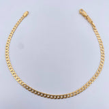 Cuban Links Bracelet 3.65gr / 21.3cm / 3mm Flat Yellow Gold +0 18K &