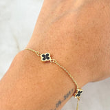 Bracelet Bracelet Clover 2.5gr / 6.7in / 18K Gold ©