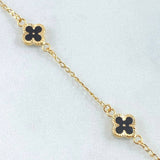 Pulso Espiga Trebol 2.55gr / 17cm / Oro 18K