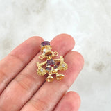 Charm Duck Money Bag 5.45gr / 1.0in / 18K Gold