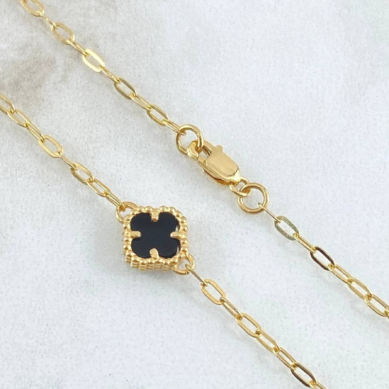 Clover Chain Continuous ring 6.4gr / 19.7in / 18K Gold ©