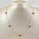 Clover Chain Continuous ring 6.4gr / 19.7in / 18K Gold ©