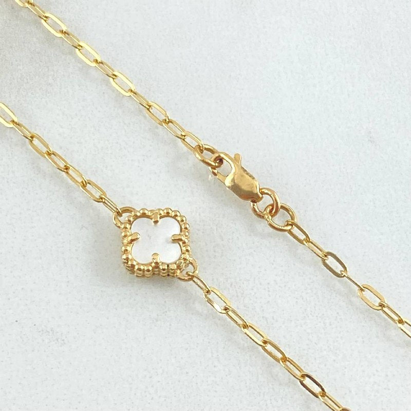 Clover Chain Continuous hoop 6.5gr / 50cm / 18K Gold ©