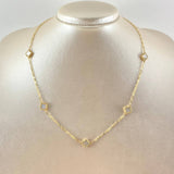 Clover Chain Continuous hoop 6.5gr / 50cm / 18K Gold ©