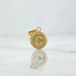 Pendant Letter C Polished 0.6gr / 1.9cm / Yellow Gold 18K Bordered Circle