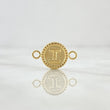 Charm Letter I 0.6gr / 0.7in / Bordered Circle 18K Gold ©