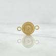 Charm Letter D 0.65gr / 0.7in / Bordered Circle 18K Gold ©