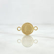 Charm Letter L Matte 0.65gr / 1cm-1.7cm / Yellow Gold 18K Bordered Circle ©