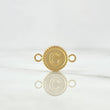 Charm Letter C Matte 0.6gr / 1.7cm / Circular Edged Yellow Gold 18K