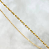 Set Cadena Lazo 0.95gr / 50cm / 1.2mm + Dije Cruz 0.25gr / 1.5cm Lisa 1.2gr Oro Amarillo 18K (Oferta)