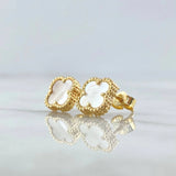 Clover Stud Earrings 1.75 g / in / 8.1 mm Yellow Gold 18K