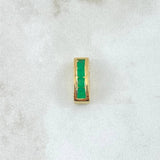 Pendant Omega 2.05gr / 1.4cm Emeralds 54pts Yellow Gold (Jewelry Offer)