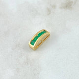 Pendant Omega 2.05gr / 1.4cm Emeralds 54pts Yellow Gold (Jewelry Offer)