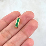 Pendant Omega 2.05gr / 1.4cm Emeralds 54pts Yellow Gold (Jewelry Offer)