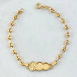 Pulso Bebé GC Placa Nube Virgen Milagrosa 1.8gr / 14cm / 3.2mm Oro Amarillo 18K ©