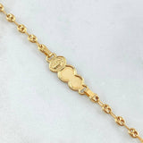 Pulso Bebé GC Placa Nube Virgen Milagrosa 1.8gr / 14cm / 3.2mm Oro Amarillo 18K ©