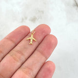 Pendant Airplane 0.45gr / 1.7cm / Polished 18K Yellow Gold