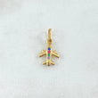 Dije Avion 0.9gr / 1.7cm-Cricones Multiples Oro Amarillo 18K ©