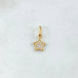 Pendant Star 0.55gr / 1.5cm / White Zircons 18K Yellow Gold