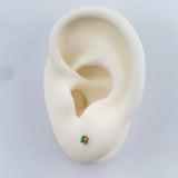 Topos Cuatro Garras 0.8gr / Oro Amarillo 18K $