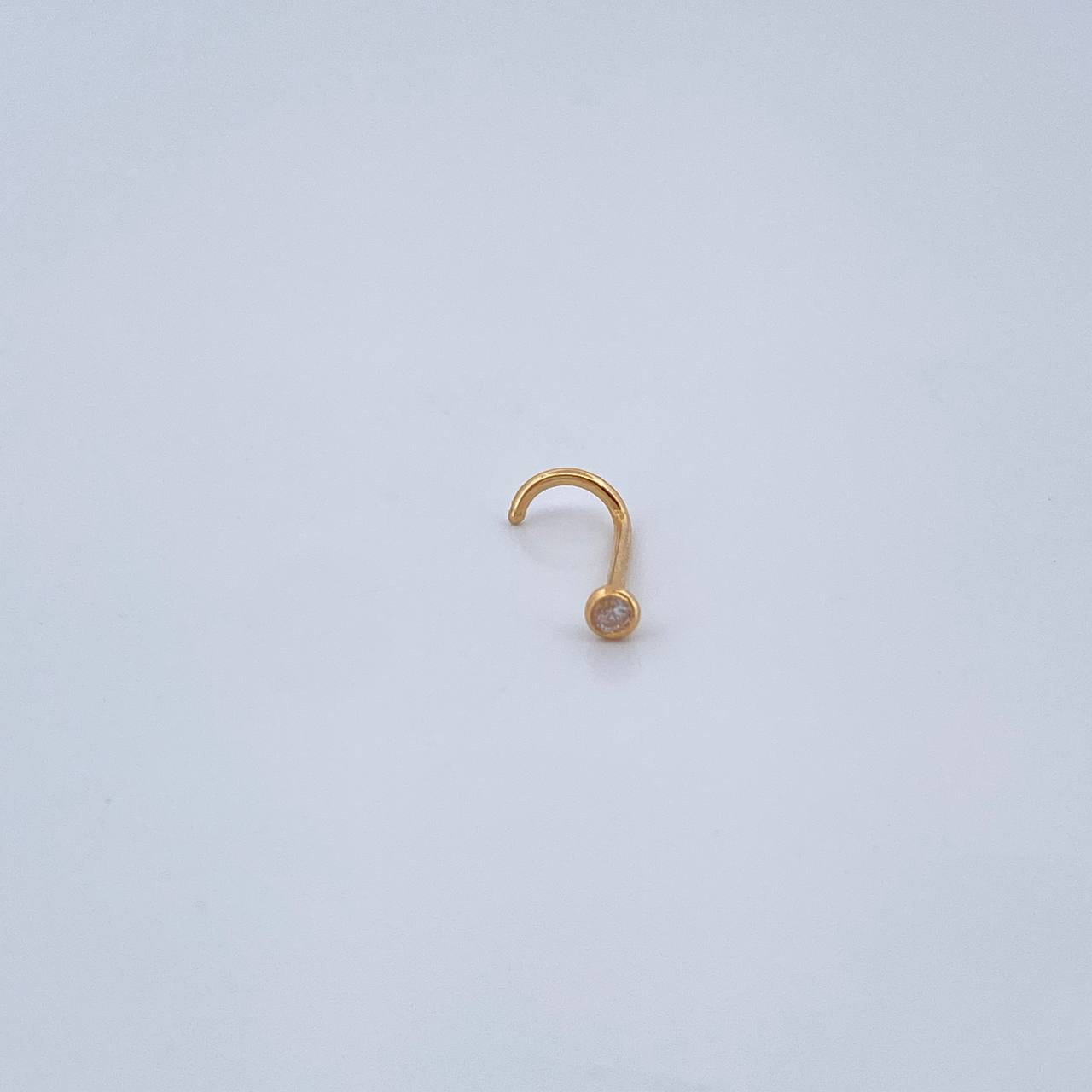 Piercing Bisel 0.1gr / 1/2 in / Oro Amarillo 18K &