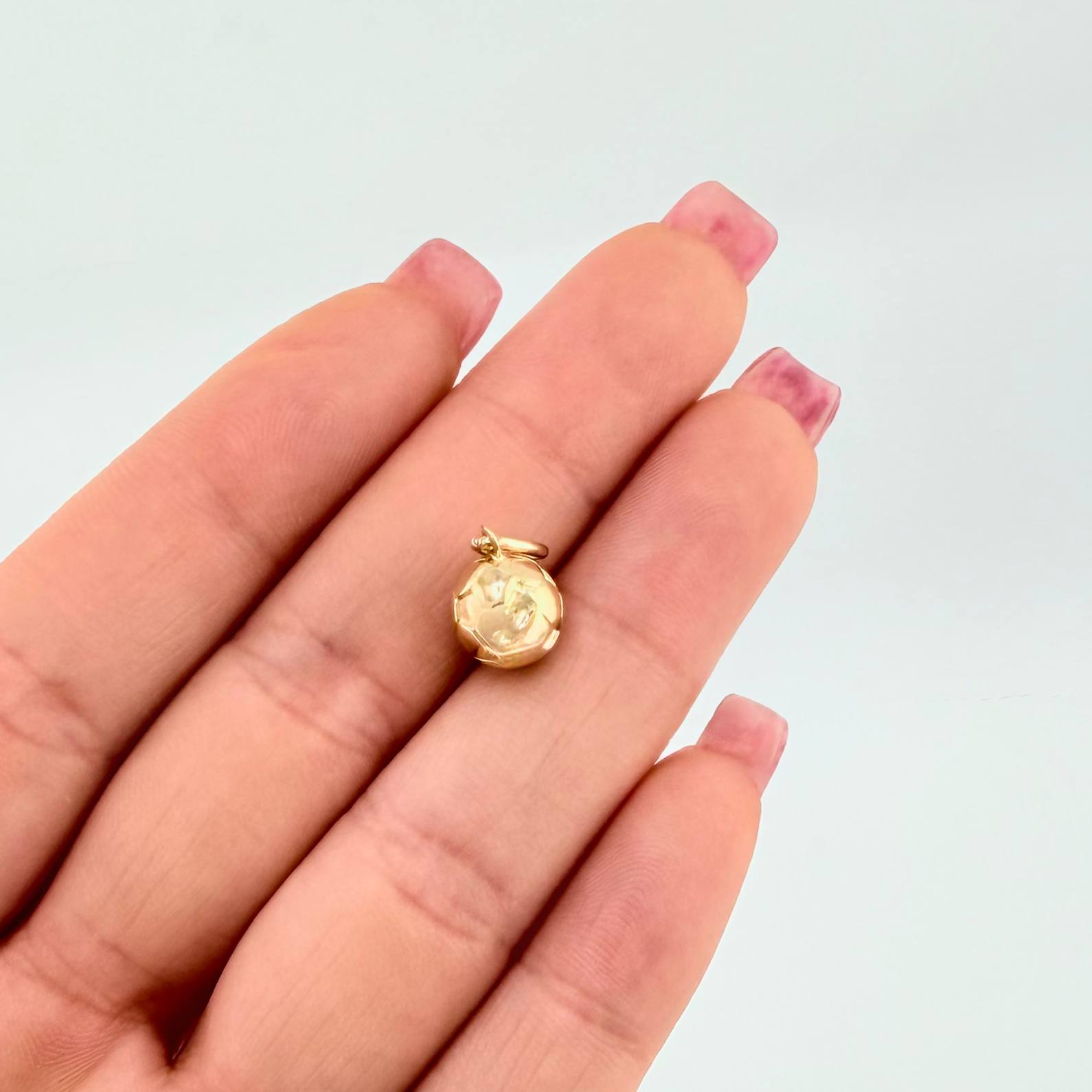 Dije Futbol Balon 1.8gr / 1/2 in / Oro Amarillo 18K