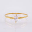 Anillo Solitario Gota 1.05gr / T7 / Oro Amarillo 18K *