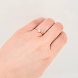 Anillo Solitario Gota 1gr / T6 3/4 / Oro Amarillo 18K