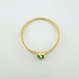 Anillo Solitario Gota 0.9gr / T6 1/2 / Oro Amarillo 18K ©