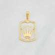 Crown Pendant 3.2g / 1 1/2 in Yellow Gold 18K