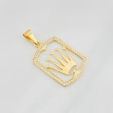 Crown Pendant 3.2g / 1 1/2 in Yellow Gold 18K