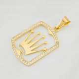 Crown Pendant 3.2g / 1 1/2 in Yellow Gold 18K